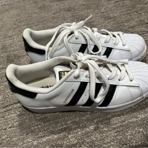 Adidas Superstar White with Black Stripes